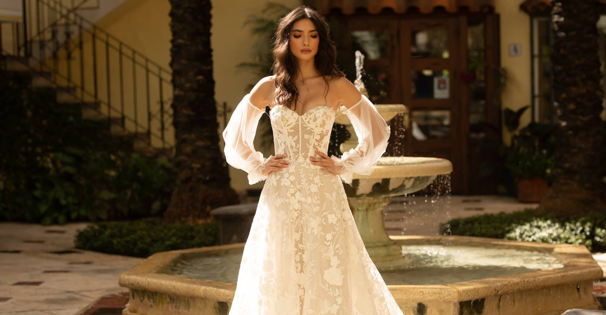 Model wearing a Bridal Experience dresses