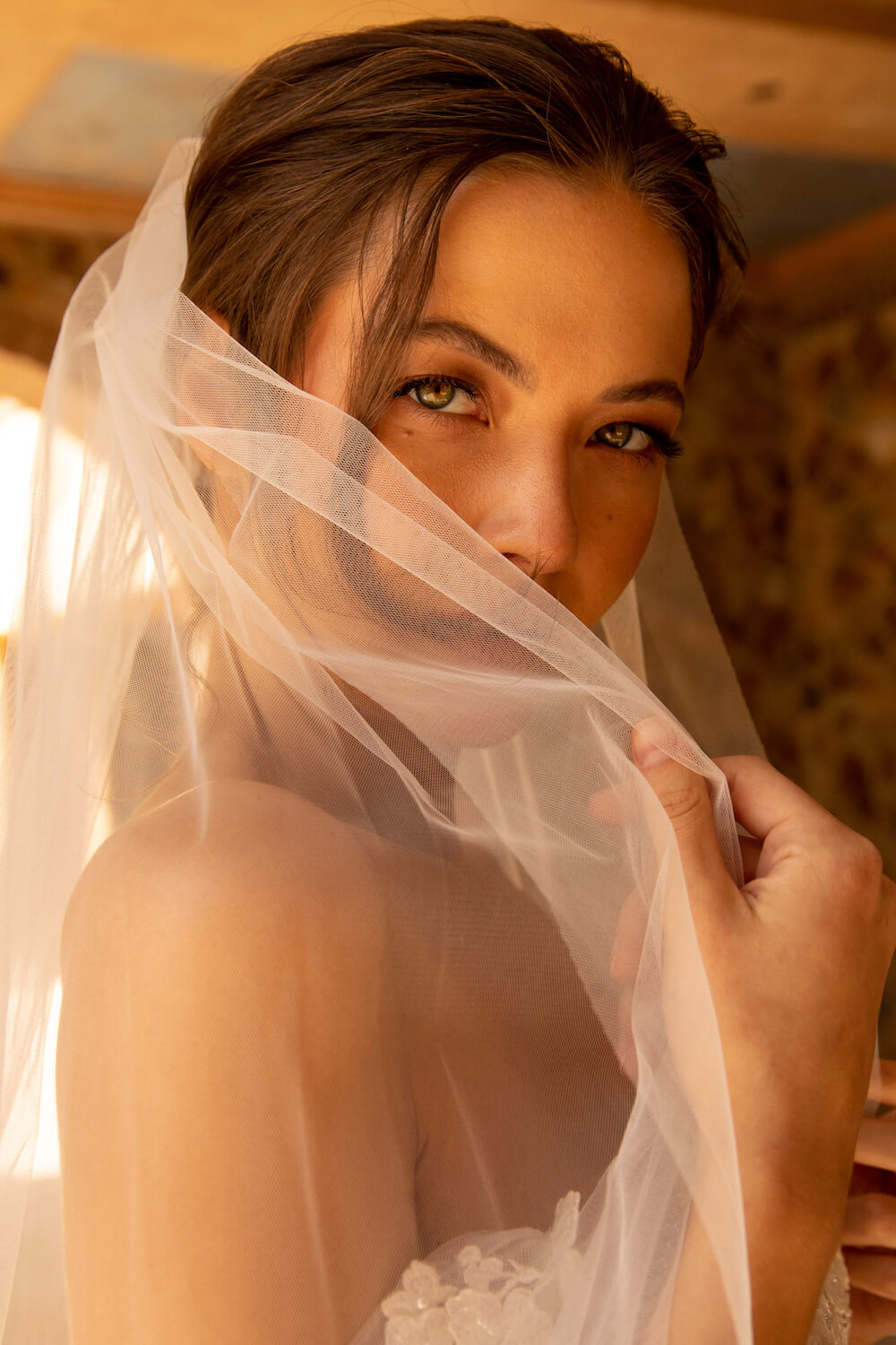 Model wearing a Bridal Desings dresses