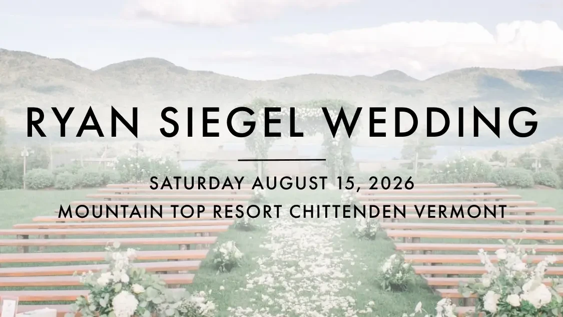 ryan siegel wedding banner
